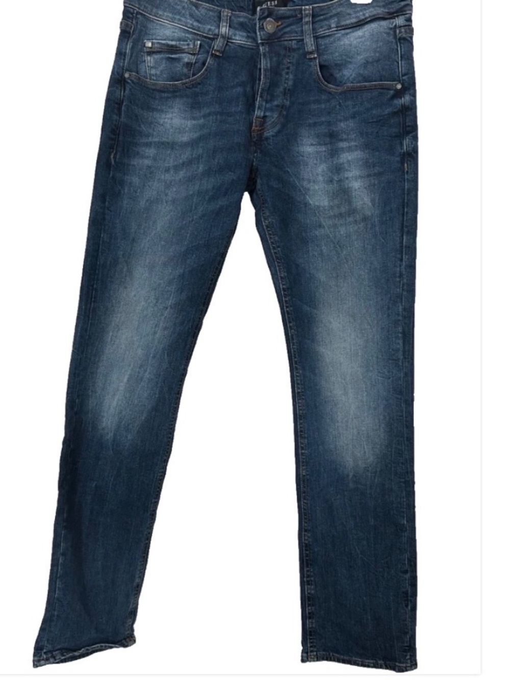 Guess Jeans Women Size 30 Waist Medium Wash Denim Jeans Distressed